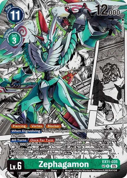 Zephagamon &mdash; Digimon Card Game card