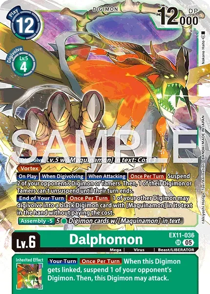 Dalphomon &mdash; Digimon Card Game card