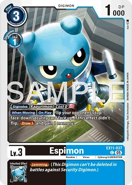 Espimon &mdash; Digimon Card Game card