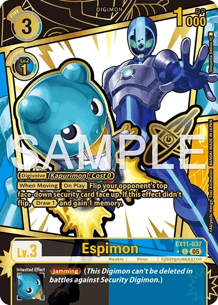 Espimon &mdash; Digimon Card Game card