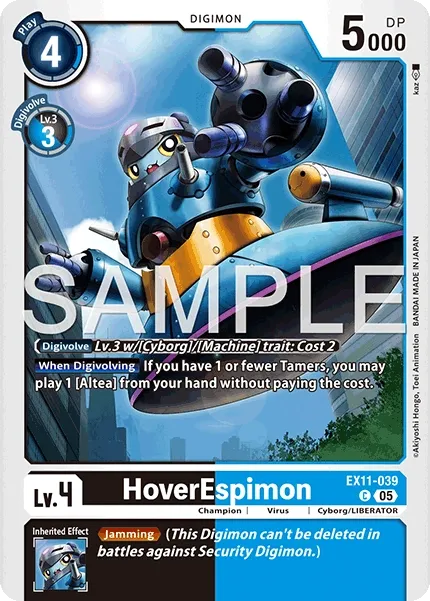HoverEspimon &mdash; Digimon Card Game card