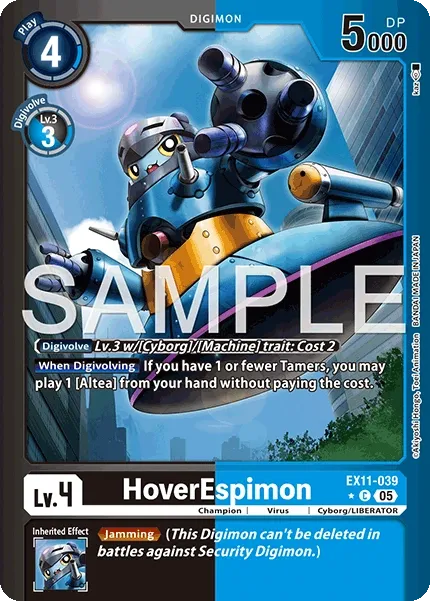 HoverEspimon &mdash; Digimon Card Game card