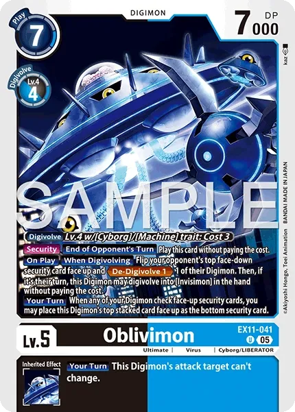 Oblivimon &mdash; Digimon Card Game card