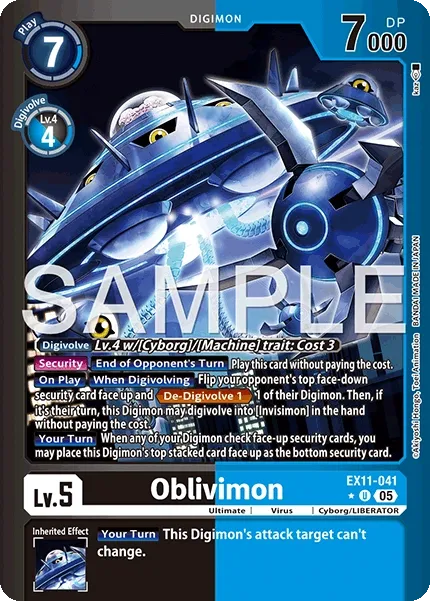 Oblivimon &mdash; Digimon Card Game card