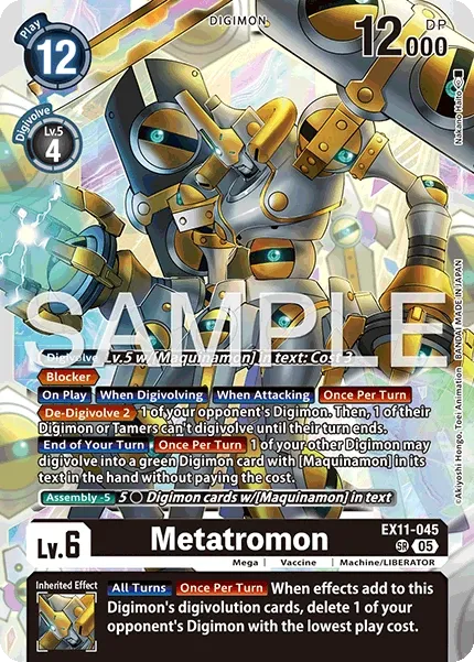 Metatromon &mdash; Digimon Card Game card