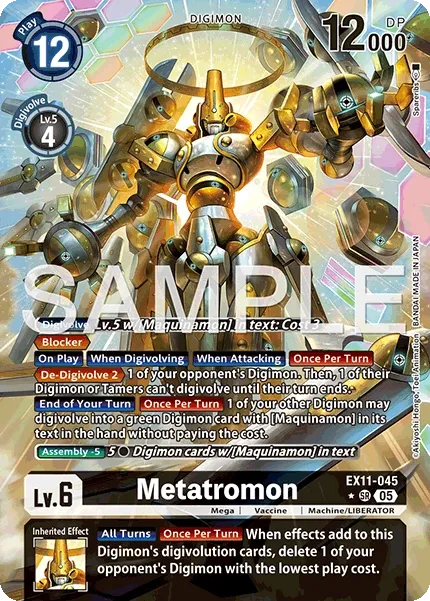 Metatromon &mdash; Digimon Card Game card