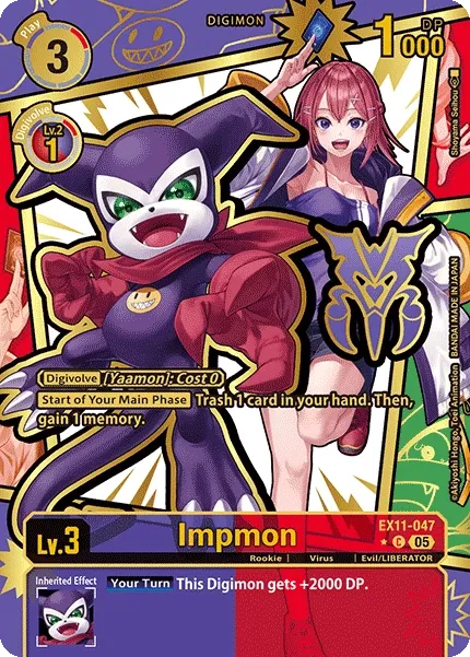 Impmon &mdash; Digimon Card Game card