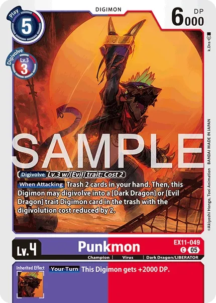 Punkmon &mdash; Digimon Card Game card