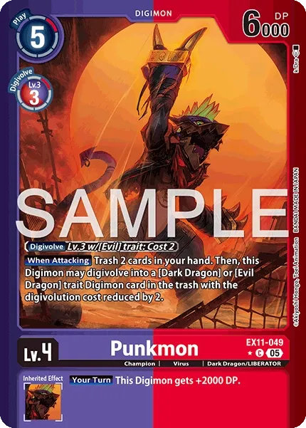 Punkmon &mdash; Digimon Card Game card