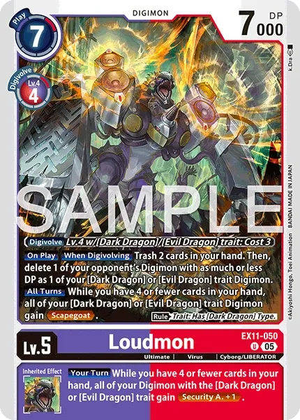 Loudmon &mdash; Digimon Card Game card