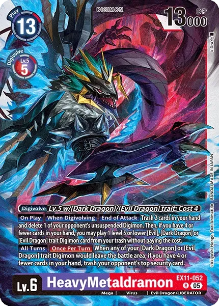 HeavyMetaldramon &mdash; Digimon Card Game card