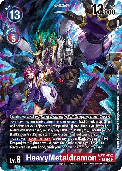HeavyMetaldramon &mdash; Digimon Card Game card