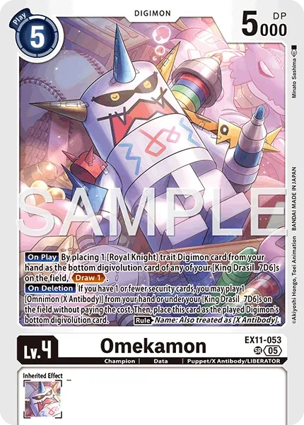 Omekamon &mdash; Digimon Card Game card