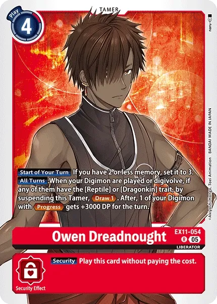 Owen Dreadnought &mdash; Digimon Card Game card
