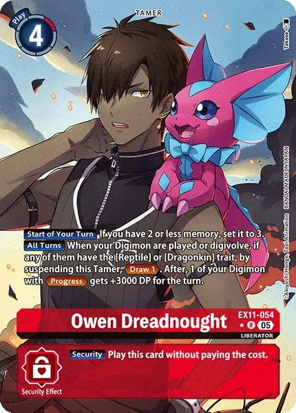 Owen Dreadnought &mdash; Digimon Card Game card