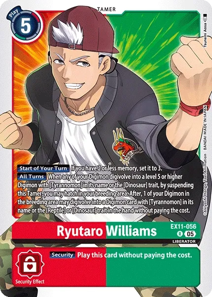 Ryutaro Williams &mdash; Digimon Card Game card