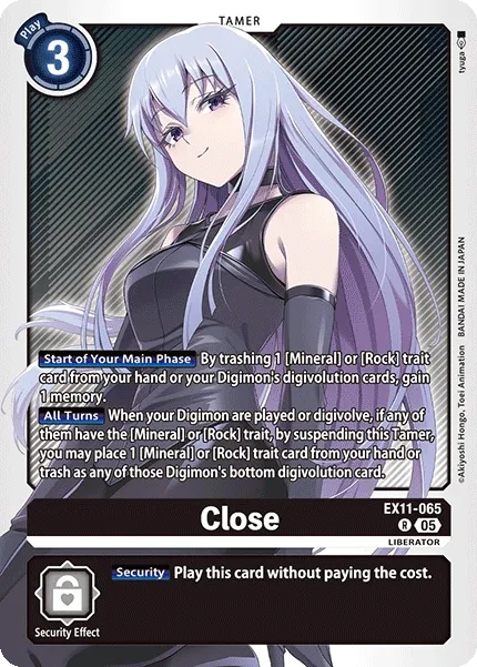 Close &mdash; Digimon Card Game card