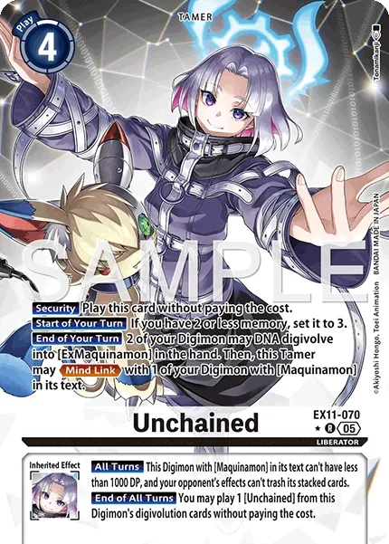 Unchained &mdash; Digimon Card Game card