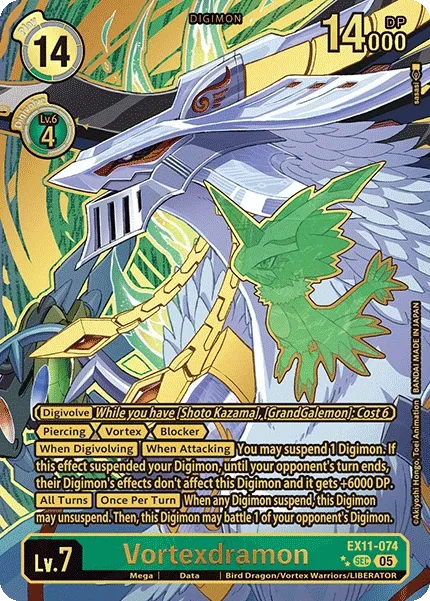 Vortexdramon &mdash; Digimon Card Game card