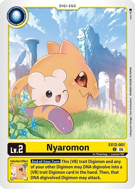 Nyaromon &mdash; Digimon Card Game card