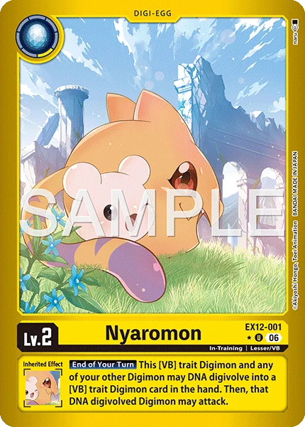 Nyaromon &mdash; Digimon Card Game card
