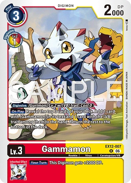 Gammamon &mdash; Digimon Card Game card