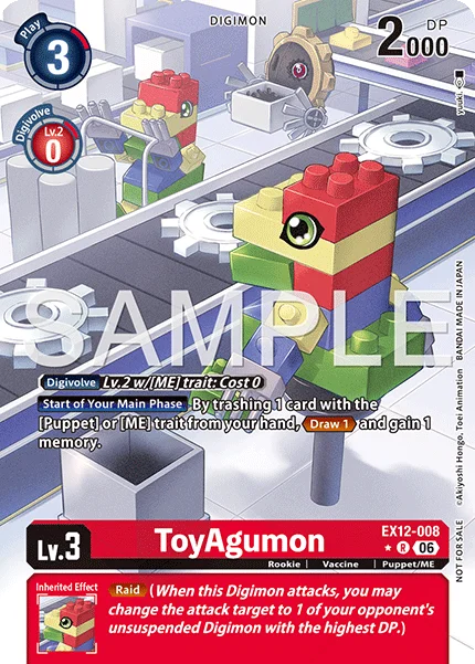 ToyAgumon &mdash; Digimon Card Game card
