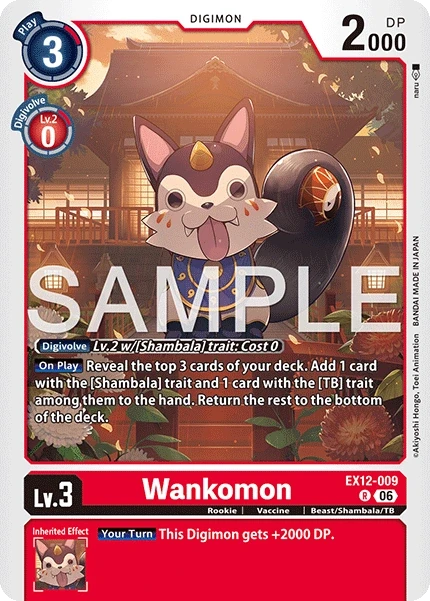Wankomon &mdash; Digimon Card Game card