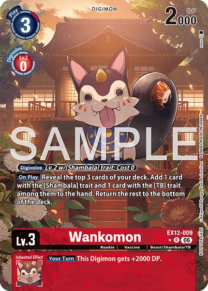 Wankomon &mdash; Digimon Card Game card