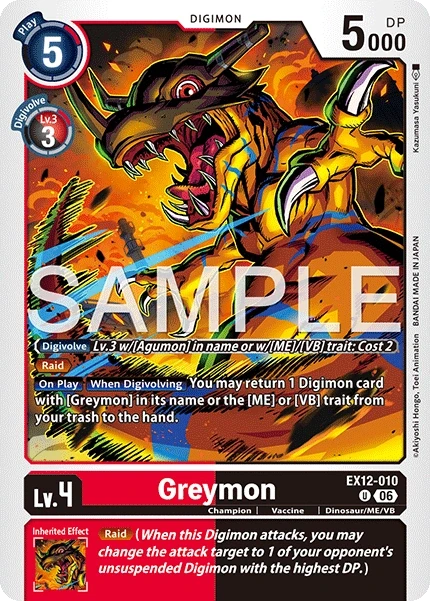 Greymon &mdash; Digimon Card Game card