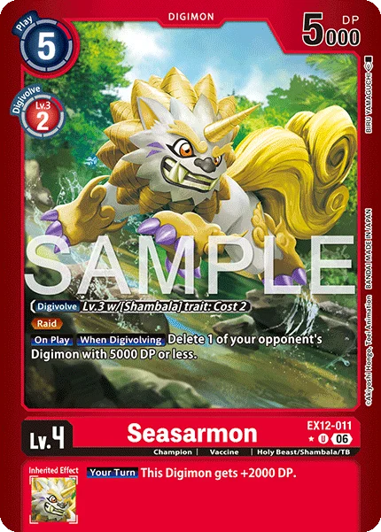 Seasarmon &mdash; Digimon Card Game card