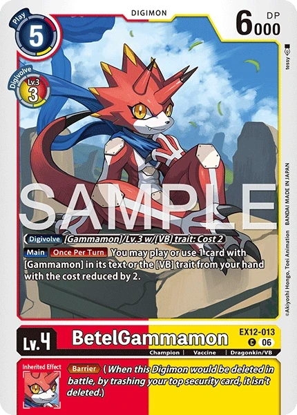 BetelGammamon &mdash; Digimon Card Game card