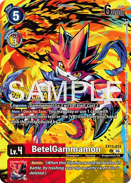 BetelGammamon &mdash; Digimon Card Game card