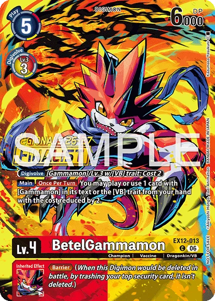 BetelGammamon &mdash; Digimon Card Game card