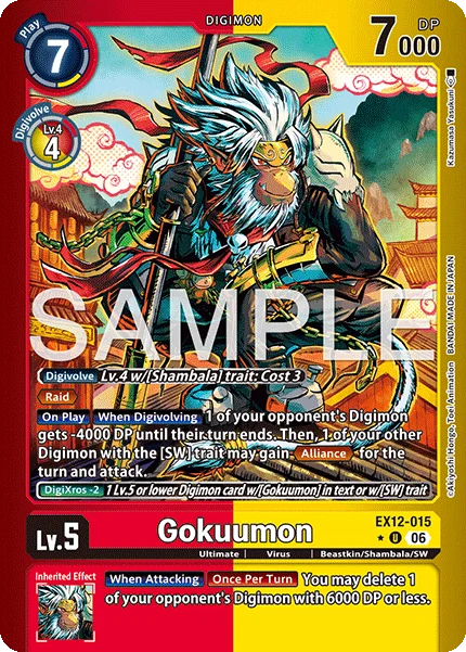 Gokuumon &mdash; Digimon Card Game card