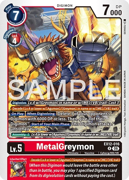 MetalGreymon &mdash; Digimon Card Game card