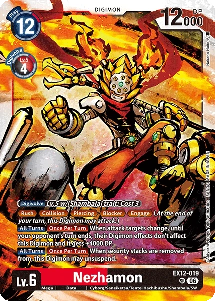 Nezhamon &mdash; Digimon Card Game card