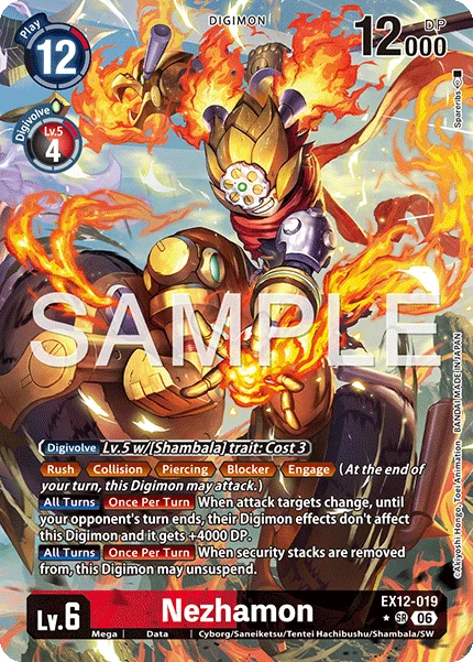 Nezhamon &mdash; Digimon Card Game card
