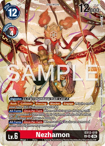 Nezhamon &mdash; Digimon Card Game card