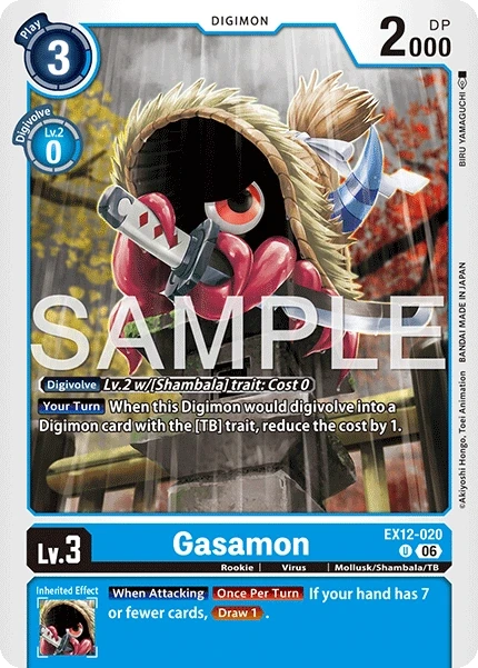 Gasamon &mdash; Digimon Card Game card
