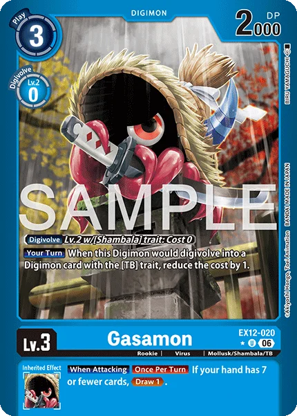 Gasamon &mdash; Digimon Card Game card