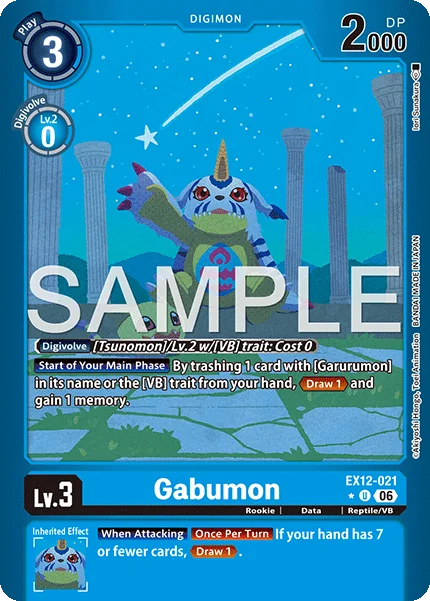 Gabumon &mdash; Digimon Card Game card