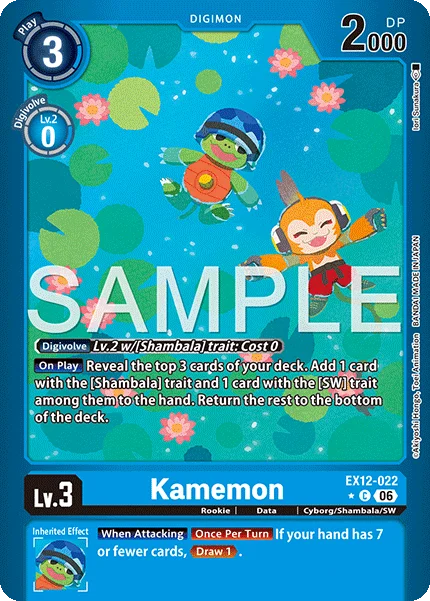 Kamemon &mdash; Digimon Card Game card