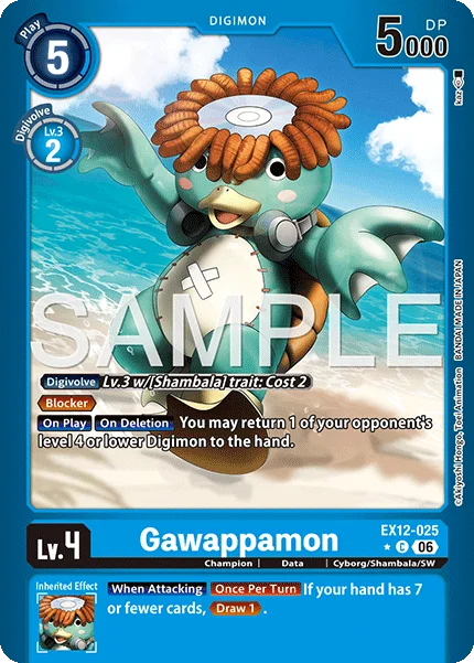 Gawappamon &mdash; Digimon Card Game card
