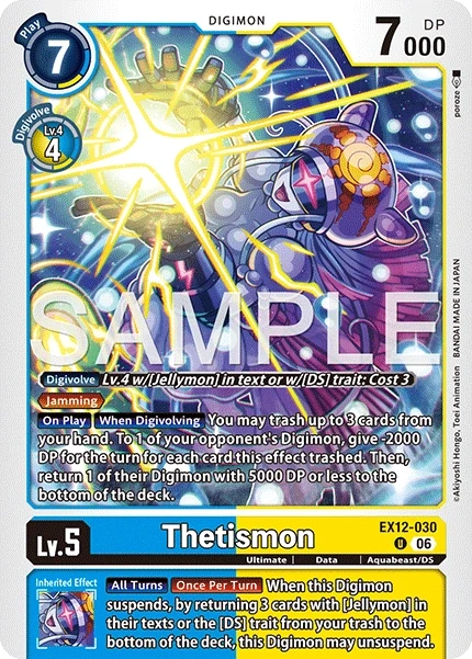 Thetismon &mdash; Digimon Card Game card