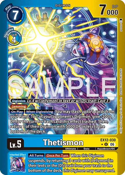 Thetismon &mdash; Digimon Card Game card