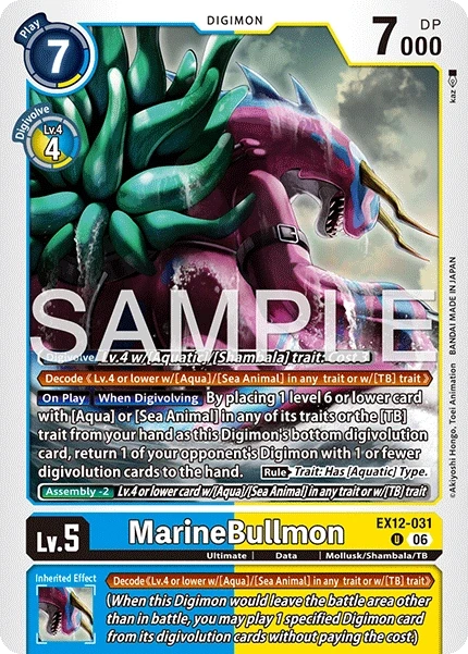 MarineBullmon &mdash; Digimon Card Game card