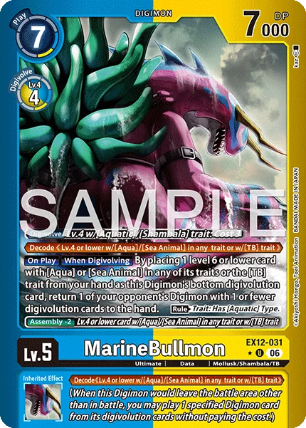 MarineBullmon &mdash; Digimon Card Game card