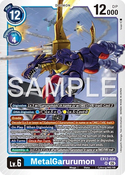 MetalGarurumon &mdash; Digimon Card Game card