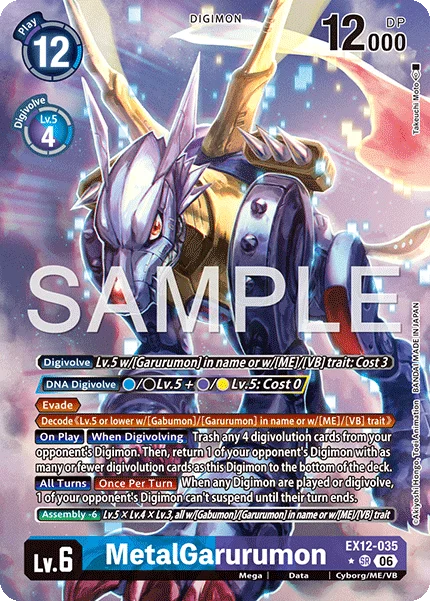 MetalGarurumon &mdash; Digimon Card Game card